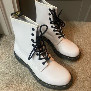 Women’s white doc martens